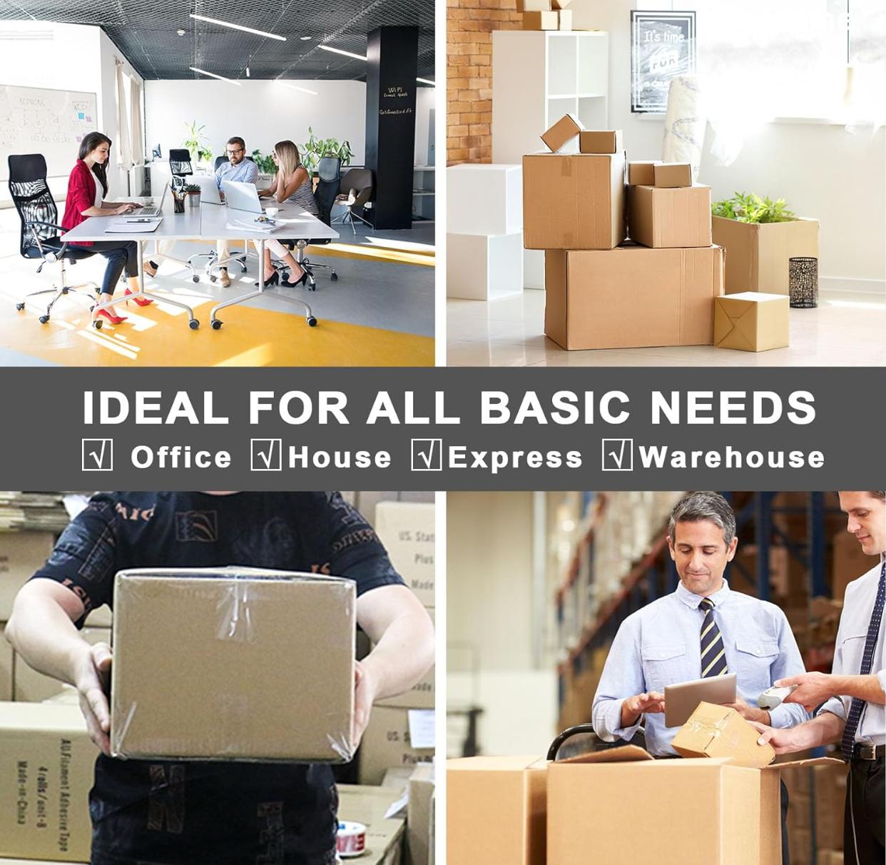Packing tape usage in office, home, express, and warehouse needs